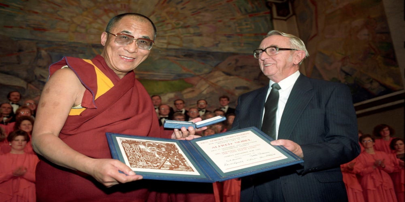 Tibet Support Groups in India mark the 32nd anniversary of His Holiness the Dalai Lama receiving the Nobel Peace Prize.