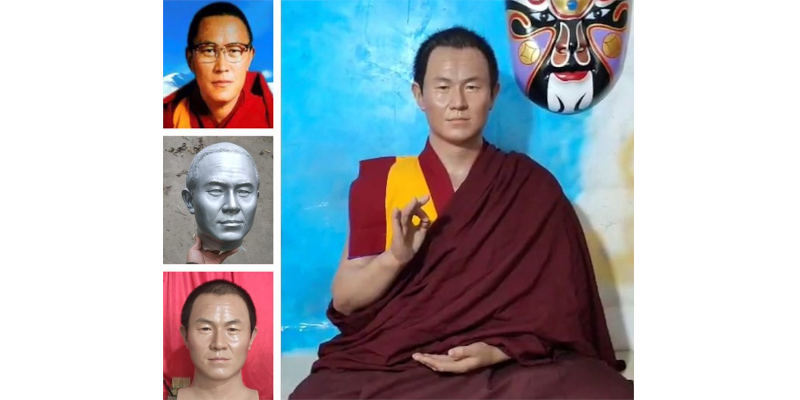 Chinese police seize statue of respected Tibetan monk.