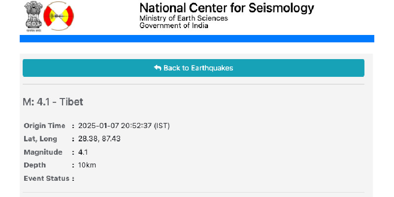 India’s Seismology Centre Reverts to ‘Tibet’ Days After Using Chinese Propaganda Term ‘Xizang’ After Advocacy Efforts